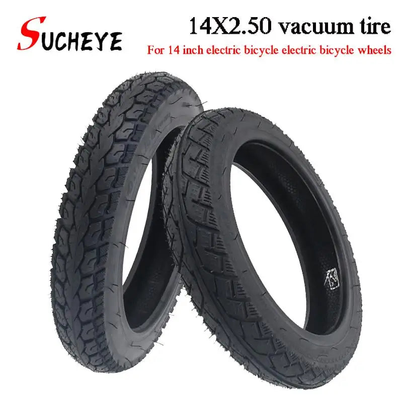 14x2.50 Vacuum Tire 2.50-10 Tubeless tyre Fits for 14 Inch Electric Bicycle Vehicle Wheel 14*2.50 Tyre Parts