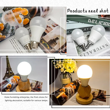 LED Bulb E14 E27 AC 220V Light Bulb SMD2835 Real Power 3W 6W 9W 12W 15W 18W 20W 24W High Brightness Lampada Led Bombillas