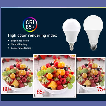 LED Bulb E14 E27 AC 220V Light Bulb SMD2835 Real Power 3W 6W 9W 12W 15W 18W 20W 24W High Brightness Lampada Led Bombillas
